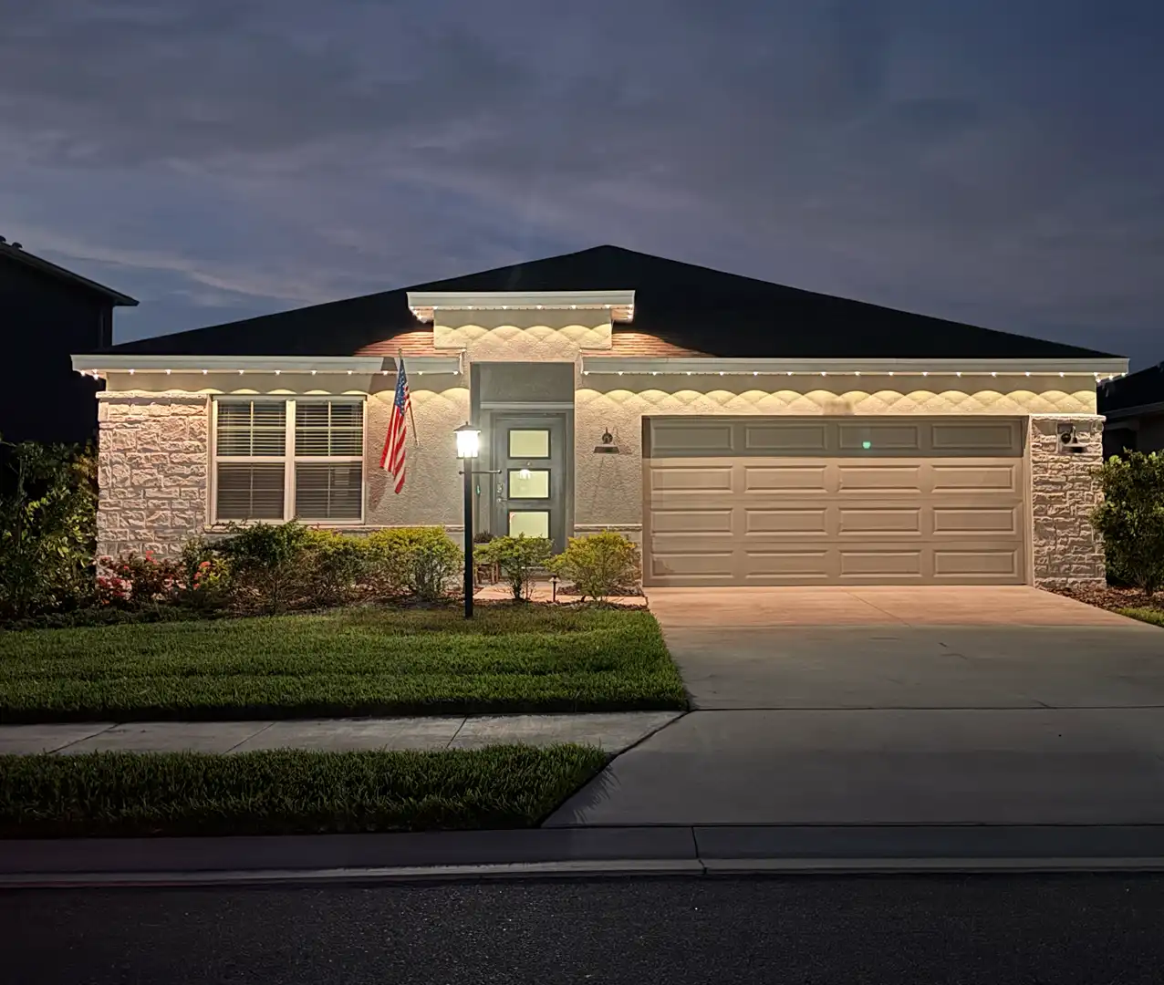 Light My Cagepermanent holiday lights trim lights govee lights services 2
