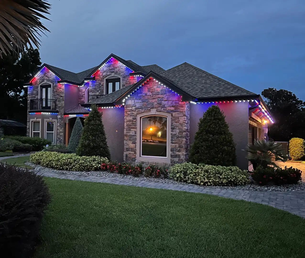 Light My Cagepermanent holiday lights trim lights govee lights services 3